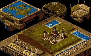 Populous II - Trials of the Olympian Gods screen shot game playing